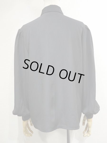 画像3: 80s Yves St. Clair ピンタック 比翼 シャツ ブラウス (3)