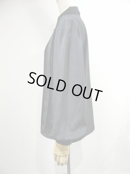 画像2: 80s Yves St. Clair ピンタック 比翼 シャツ ブラウス (2)