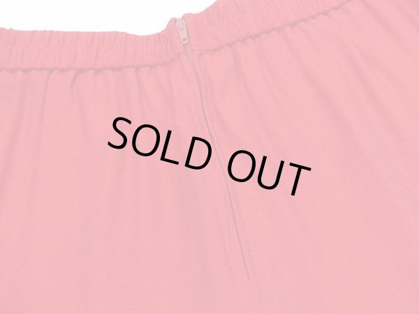 画像10: USA製 80~90s ハイウエスト レーヨン 赤 パンツ テーパード イージーパンツ (10)