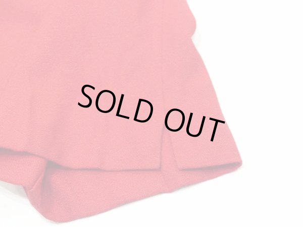 画像8: USA製 80~90s ハイウエスト レーヨン 赤 パンツ テーパード イージーパンツ (8)