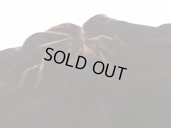 画像12: 90s RHAPSODY ダークブラウン ベロア チャイナ ドレス ワンピース (12)