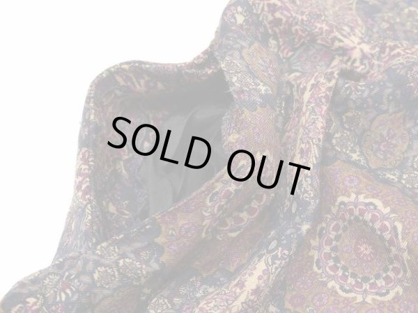 画像6: 80〜90s Elliot Andrews 曼荼羅柄風 オリエンタル柄 ウール ヨーク ロング タイト フレア スカート (6)