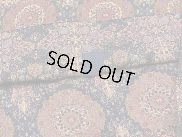 画像11: 80〜90s Elliot Andrews 曼荼羅柄風 オリエンタル柄 ウール ヨーク ロング タイト フレア スカート (11)