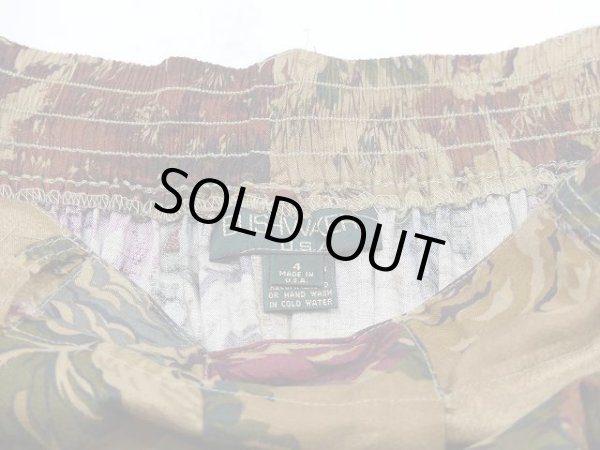 画像4: アメリカ製 90s BUSH WACKER 花柄 風景柄 レーヨン フレア スカート (4)