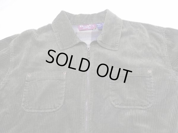 画像9: 90s DENIM＆CO 太畝 コーデュロイ ジップアップ ジャケット ジャンパースカート サロペット ワンピース 2pcs セットアップ (9)