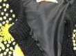 画像6: 70s ビンテージ Herman Arts フラワー ハンド 刺繍 ブラック 黒 ロング ニット カーディガン (6)