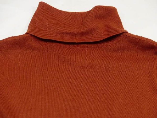 画像12: 90s nordstrom オリジナル テラコッタ タートルネック ワンピース (12)