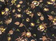 画像9: 50s ビンテージ ボタニカル フルーツ 柄 ブラック コットン フレア スカート (9)