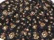 画像8: 50s ビンテージ ボタニカル フルーツ 柄 ブラック コットン フレア スカート (8)