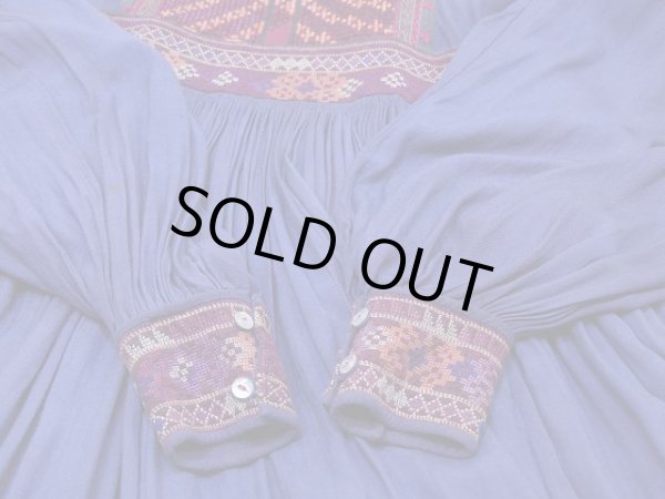 画像9: 70s ビンテージ アフガン ワンピース ドレス (9)