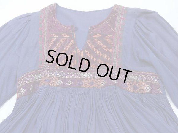 画像5: 70s ビンテージ アフガン ワンピース ドレス (5)