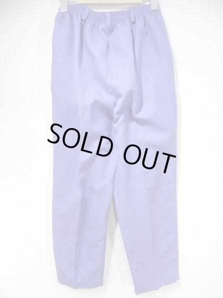 画像2: USA製 90s ALFRED DUNNER パープル カラー テーパード イージーパンツ (2)