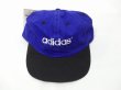 画像6: DEAD STOCK 80's 〜 adidas SOCCER アディダス ビッグ ロゴ 刺繍 プラネット  ブルー×ブラック バイカラー 6パネル キャップ (6)