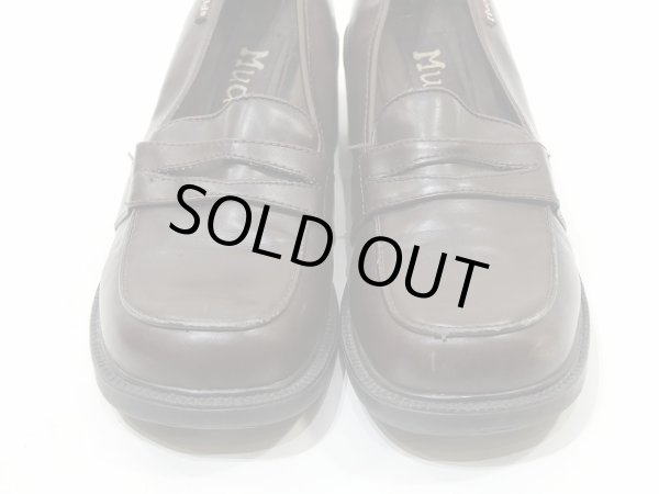 画像8: Mudd 太ヒール タンク ヒール ローファー シューズ (8)