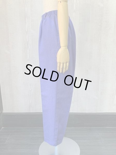 画像4: USA製 90s ALFRED DUNNER パープル カラー テーパード イージーパンツ (4)