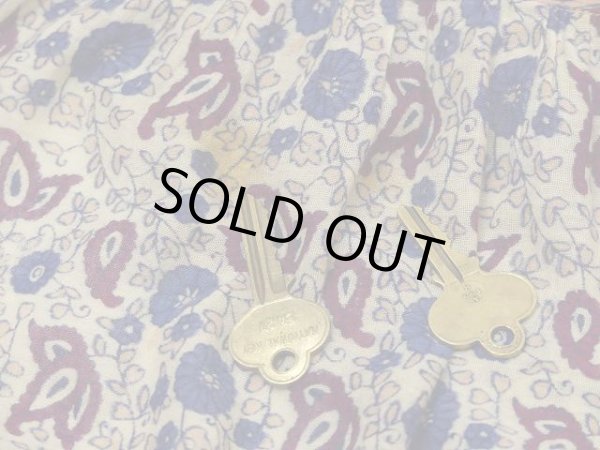 画像14: 70s ビンテージ DENIM JAZZ パキスタン製 インド綿 エスニック ノースリーブ ペーズリー 花 柄 ワンピース ドレス ヒッピー パキ綿  (14)