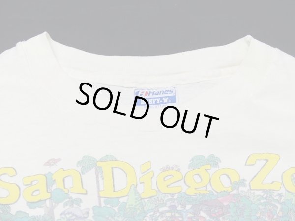 画像4: USA製 80s Hanes San Diego Zoo サンディエゴ 動物園 スーベニア 風景 絵画 プリント Tシャツ (4)
