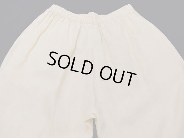 画像10: 90s Paul Reid クリームイエロー 2タック テーパード ユニセックス リネン パンツ イージーパンツ  スラックス (10)