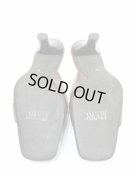 画像10: FRANCO SARTO スクエアトゥ デザイン ベルト ヒール サンダル　ハイヒール  (10)