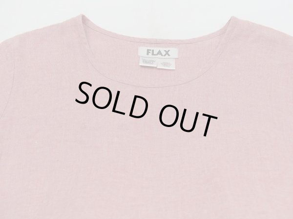 画像7: リトアニア製 90s FLAX リネン プルオーバー スモック 半袖 シャツ Tシャツ ユニセックス (7)