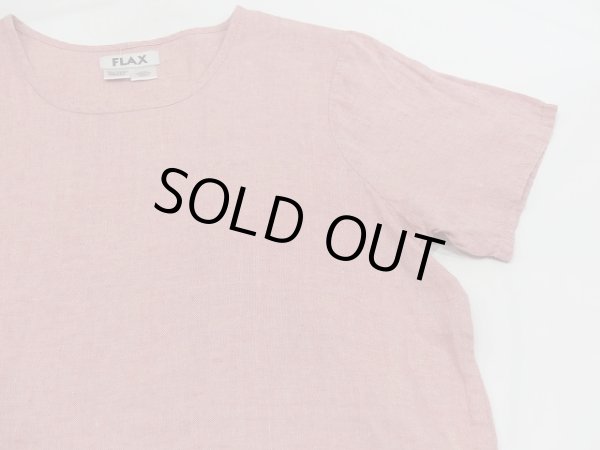 画像8: リトアニア製 90s FLAX リネン プルオーバー スモック 半袖 シャツ Tシャツ ユニセックス (8)