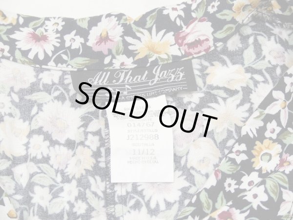 画像6: USA製 アメリカ製 80〜90s All That Jazz 小花柄 オープンカラー 開襟 ベスト ノースリーブ ロング ワンピース ドレス (6)