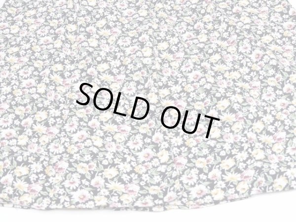 画像10: USA製 アメリカ製 80〜90s All That Jazz 小花柄 オープンカラー 開襟 ベスト ノースリーブ ロング ワンピース ドレス (10)