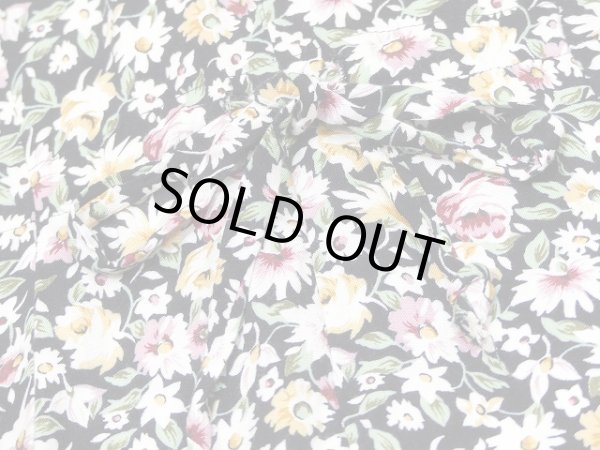 画像12: USA製 アメリカ製 80〜90s All That Jazz 小花柄 オープンカラー 開襟 ベスト ノースリーブ ロング ワンピース ドレス (12)