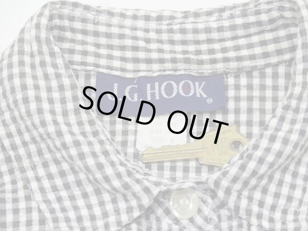 画像6: USA製 80s J.G HOOK オープンカラー 前開き ギンガムチェック ロング ベスト ノースリーブ  ワンピース (6)