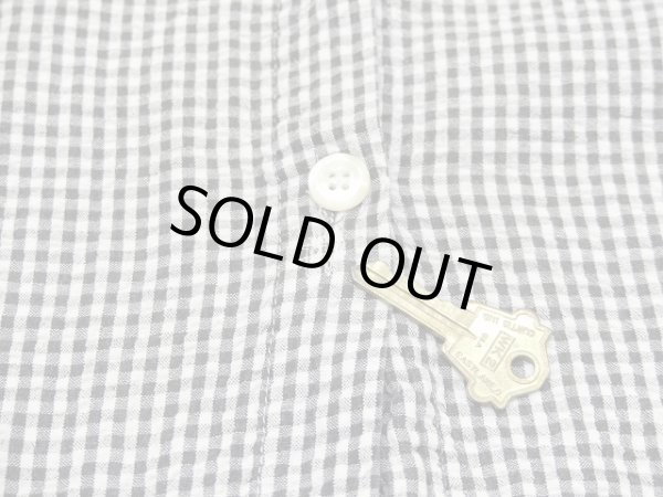 画像11: USA製 80s J.G HOOK オープンカラー 前開き ギンガムチェック ロング ベスト ノースリーブ  ワンピース (11)