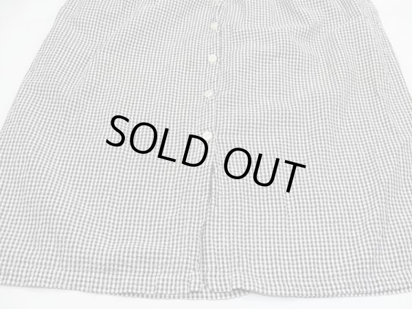 画像9: USA製 80s J.G HOOK オープンカラー 前開き ギンガムチェック ロング ベスト ノースリーブ  ワンピース (9)