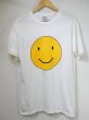 画像1: USA製 90s Hobie スマイル ピース マーク キャラクター プリント Tシャツ ユニセックス (1)