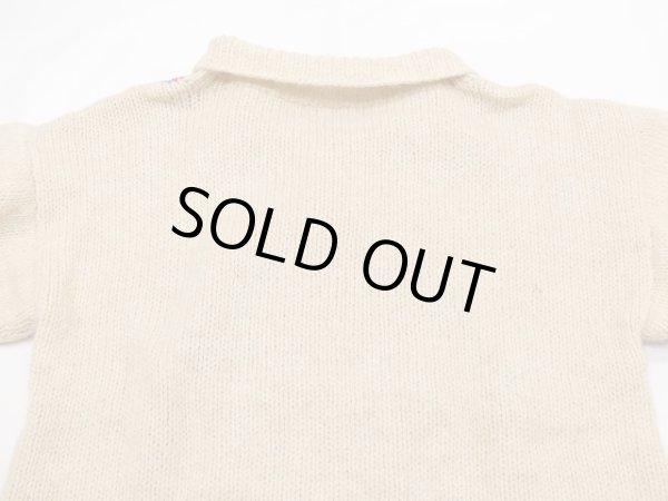 画像11: 80s the eagle's eye 子ネコ キャット 柄 ハンドニット ハイネック ウール セーター (11)