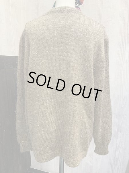 画像3: 〜 80s モヘア ラメ糸 刺繍  エンブロイダリー ニット カーディガン セーター カーデ (3)