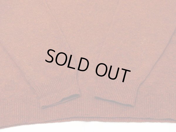 画像9: 90s COMPLIMENTS テラコッタブラウン ミックスカラー ラムウール ハイネック セーター ニット (9)