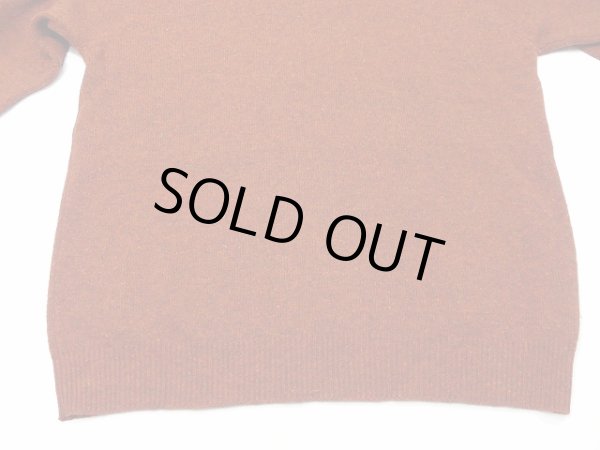 画像8: 90s COMPLIMENTS テラコッタブラウン ミックスカラー ラムウール ハイネック セーター ニット (8)