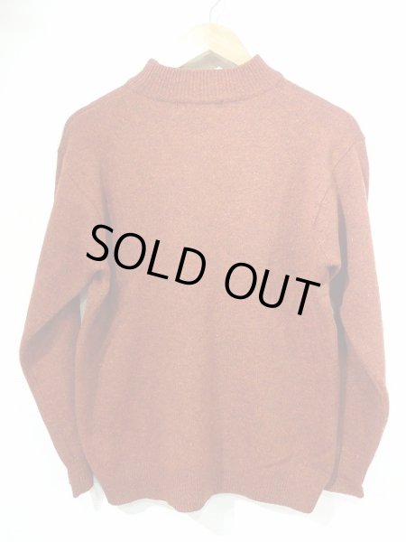 画像5: 90s COMPLIMENTS テラコッタブラウン ミックスカラー ラムウール ハイネック セーター ニット (5)