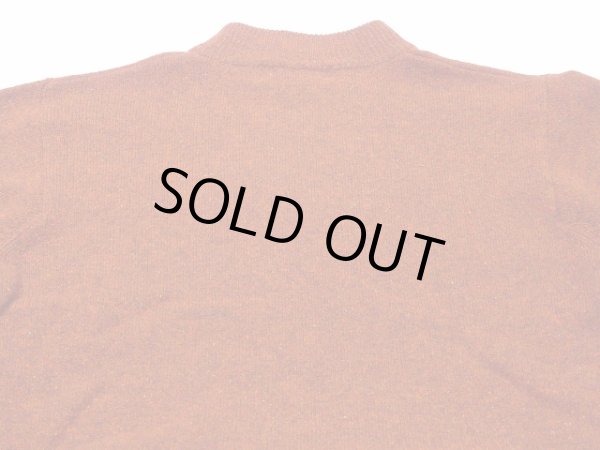 画像10: 90s COMPLIMENTS テラコッタブラウン ミックスカラー ラムウール ハイネック セーター ニット (10)