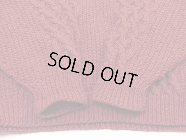 画像8: 〜 80s UNKNOWN ハンドメイド アランニット フィッシャーマンニット セーター (8)