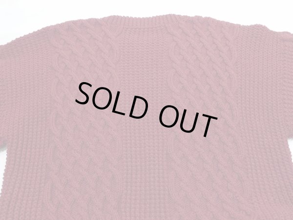 画像9: 〜 80s UNKNOWN ハンドメイド アランニット フィッシャーマンニット セーター (9)