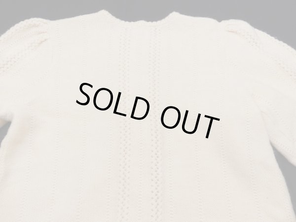 画像11: 70s 80s Astrifa タックドスリーブ ケーブル編み デザイン ウール カーディガン チロル セーター ニット (11)