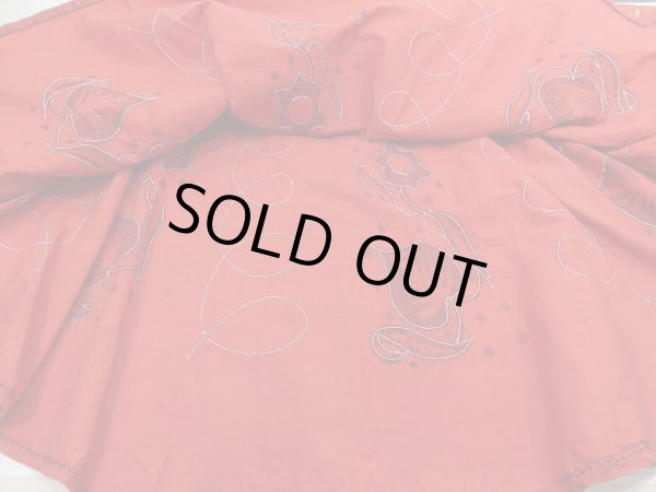 画像13: 50s ビンテージ Laoable スパンコール 絣 サーキュラー ラップ スカート  (13)