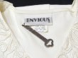 画像6: USA製 80s 90s ENVIOUS レースカラー 刺繍 エンブロイダリー くるみボタン レーヨン シャツ ブラウス (6)