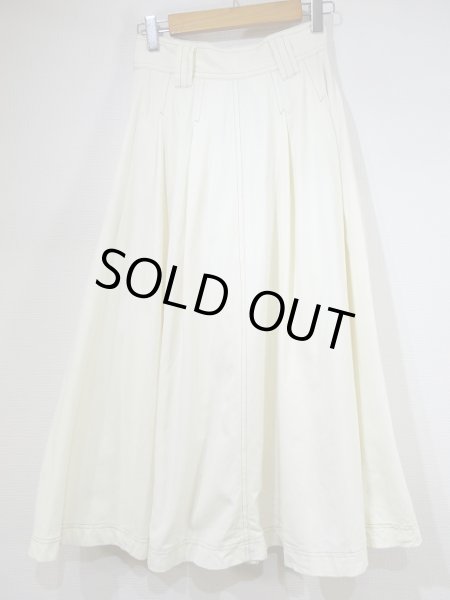 画像5: 80s 前開き ボタン コットン サーキュラー デザイン フレア スカート (5)