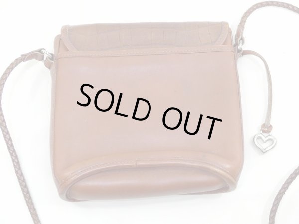 画像7: 80s ビンテージ Brighton ブライトン メッシュレザー ハート タッセル ショルダー ポシェット バッグ  (7)