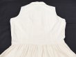 画像15: 90s SOSTANZA 襟付き 前開き メタルボタン ノースリーブ ホワイトカラー  ロング ワンピース ドレス (15)