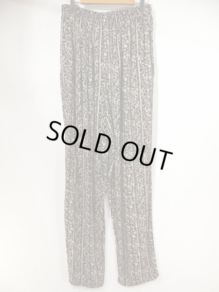 画像5: Rebecca Malone  幾何学模様 ツタ模様 ストライプ 総柄 レーヨン イージーパンツ  (5)