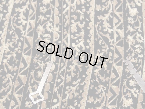 画像10: Rebecca Malone  幾何学模様 ツタ模様 ストライプ 総柄 レーヨン イージーパンツ  (10)