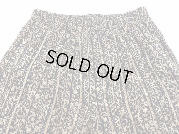 画像8: Rebecca Malone  幾何学模様 ツタ模様 ストライプ 総柄 レーヨン イージーパンツ  (8)