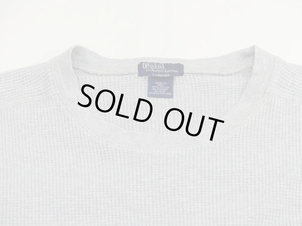 画像7: 90s Polo Ralph Lauren ワンポイント ポニー 刺繍 サーマル ロングスリーブ カットソー ロンT (7)